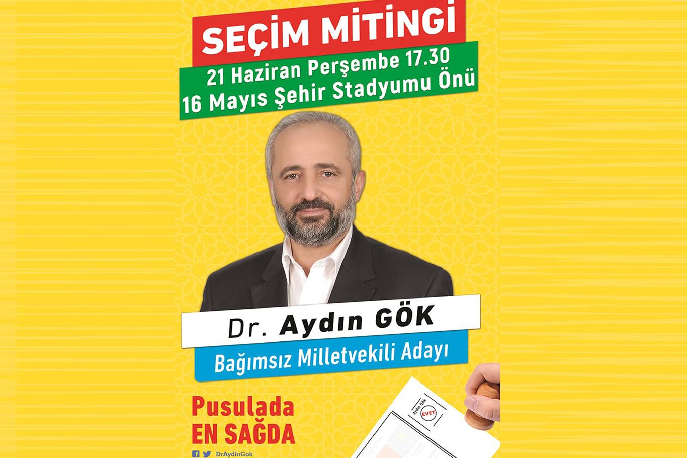 Batman Bağımsız Milletvekili Adayı Gök’ten seçim mitingi Batman Bağımsız Milletvekili Adayı Gök’ten seçim mitingi